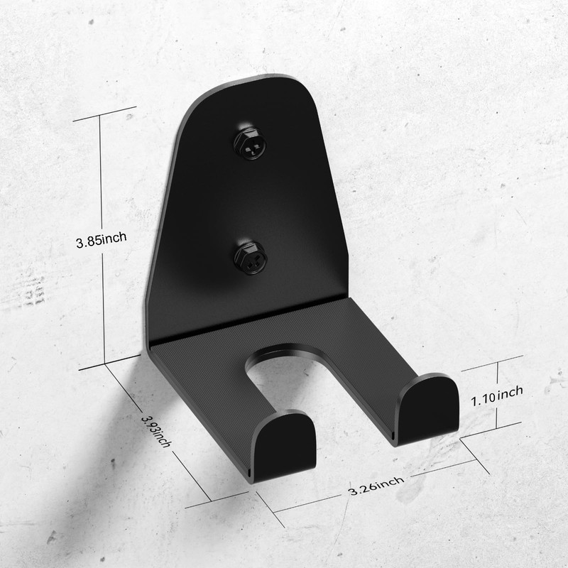 JNIHEEP Single Olympic Barbell Hanger,Garage Gym Bar Wall Rack,Vertical Barbell