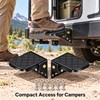 2-Pack Folding Truck Bed Steps with Anti-Slip Rubber Pads, 440
