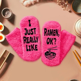HAPPYPOP Ramen Gifts Ramen Noodle Gifts - Funny Ramen Socks Noodle Socks, Cupcake Gifts