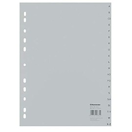 Soe 1524 A4 Polypropylene Index A-Z 20 pieces full height