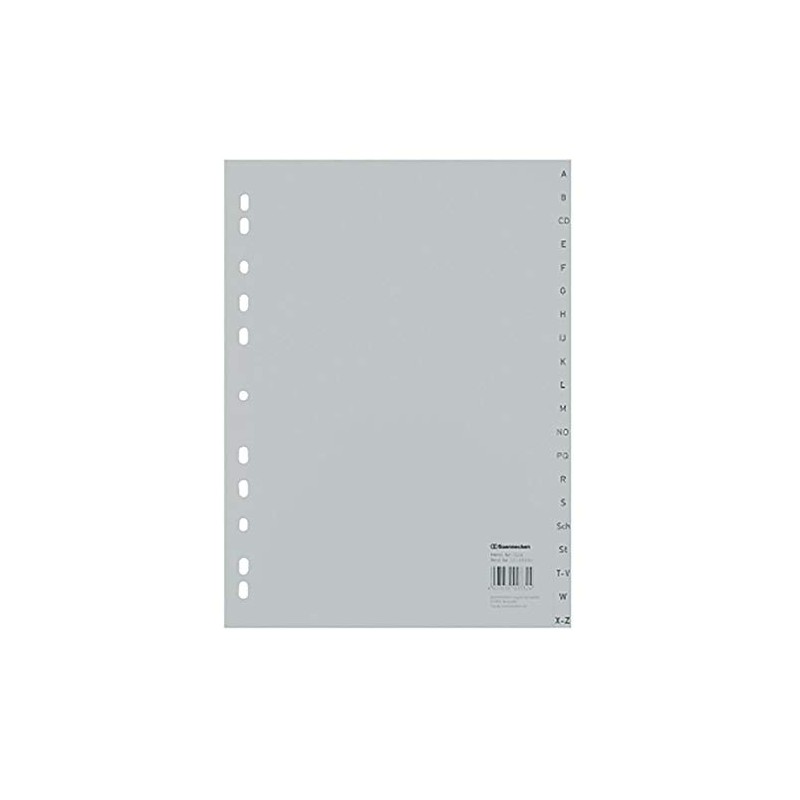 Soe 1524 A4 Polypropylene Index A-Z 20 pieces full height