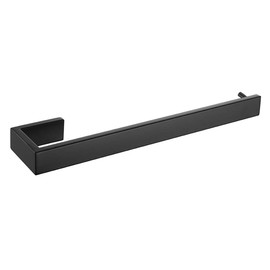 Flybath Towel Rail SUS 304 Stainless Steel Long Towel Ring Kitchen Bathroom Towel Rail Wall Mounted 35 cm Matt Black