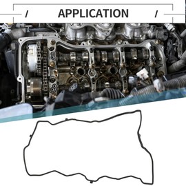 Motoforti Valve Cover Gasket, Cylinder Head Valve Seal Gasket, for Honda Accord 2013-2017, Rubber, No.123415A2A01, Black