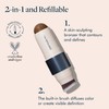 trestique Bronzer Stick, Refillable Contour Stick With Built-In Blending Brush,