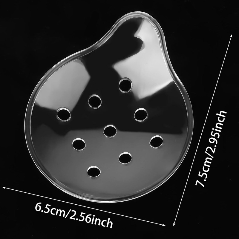 8 Pcs Post-Cataract Eye Shields - Transparent Ventilated Protective Patches