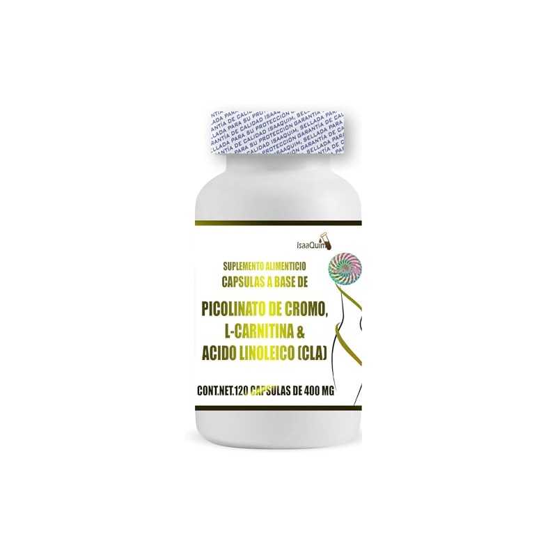 IsaaQuim | Picolinato de Cromo con L-Carnitina y Ácido Linoleico