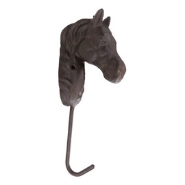 Ebros Cast Iron Rustic Western Country Farm Horse Head Coat Key Hat Leash Backpack Wall Hanging Hook Decor Hanger Cowboy Decorative Organizer for Mudroom Main Entrance Walls (3)