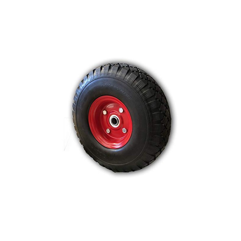 Voyager Tools Flat-Free Tires 10" Durable Wagon Dolly Cart Wheels