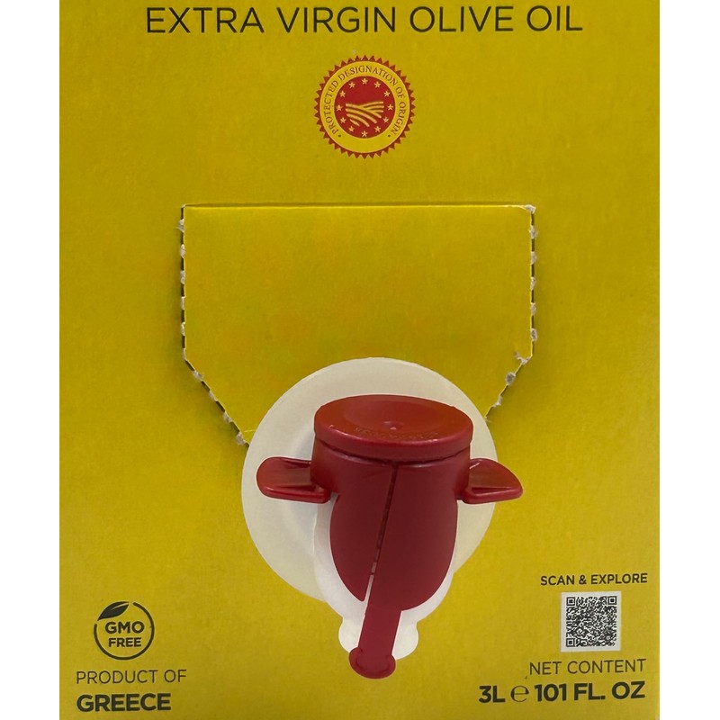 Iliada Kalamata PDO Extra Virgin Olive Oil Bag in a