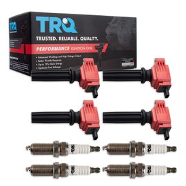 TRQ Ignition Kit Ignition Coil Spark Plugs Compatible with 2018-2021 Ford EcoSport 2017-2018 Fusion