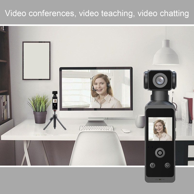 1.3 Inch Handheld Action Camera, 5K 30FPS 270° Rotatable HD