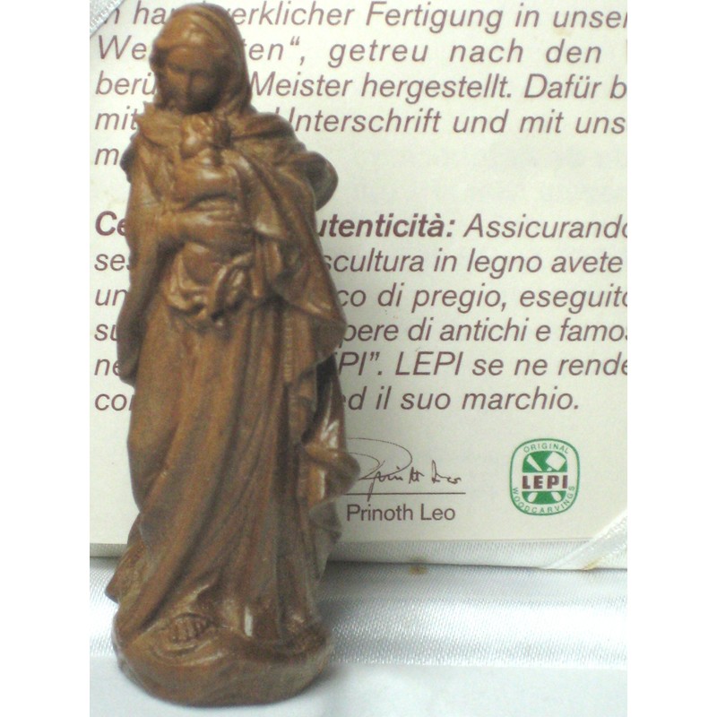 100 Years Old Wood Carving Brand Maria Statue and Mother