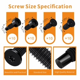 Yritma Ring Doorbell Screwdriver Replacement, Comes with 40pcs Ring Doorbell Screws Replacement and Video Doorbell Charging Cable, Fit Video Doorbell, Video Doorbell 2 3 and Pro (Orange).