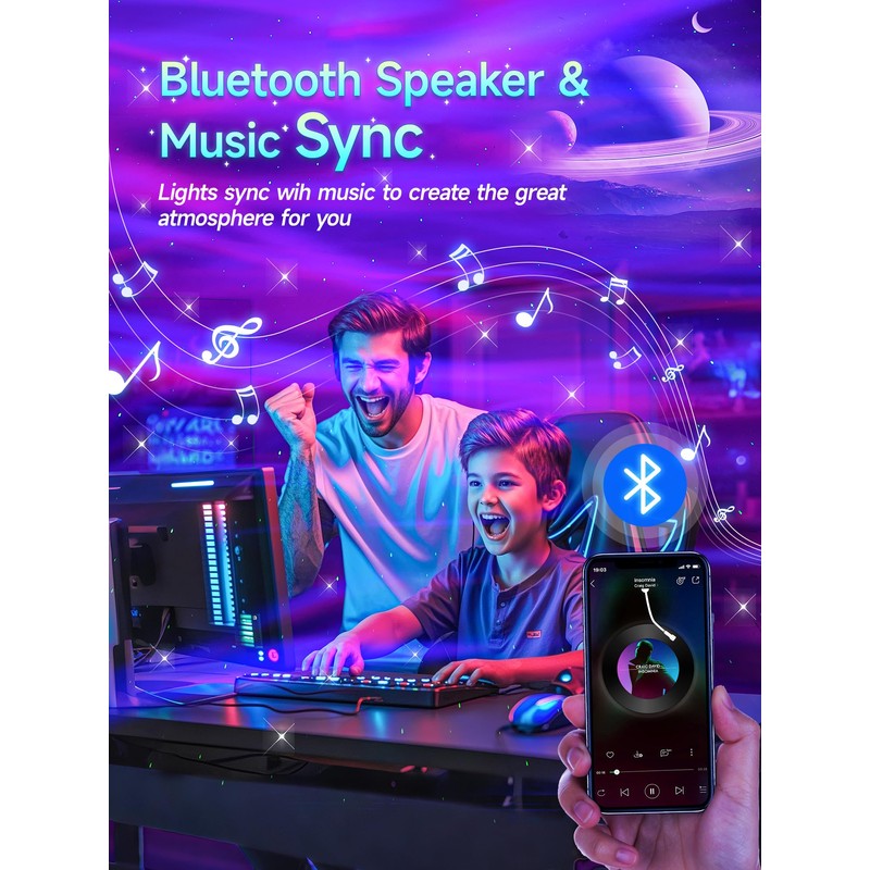 Starry Sky Projector, 180 Light Modes Galaxy Projector Luxocean Lamp,