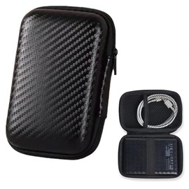 Hard Drive Case Hard Drive Case HDD Case - For 2.5 Inch Hard Drives and SSD - Robust & Shockproof Case for Portable/Extreme Portable SSD External Hard Drive, Hard Travel Carry Case