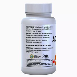 HALLUSA NATURAL ACIDOPHILUS PECTIN - Digestive & Gut Health - Probiotic Irritable Bowel - 60 Tab