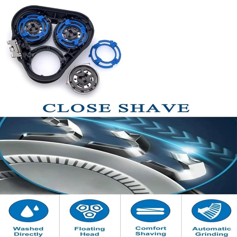 Sh50 Replacement Heads Compatible with Shaver Series 5000 (S5xxx)
