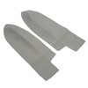 1 Pair Front Door Panel Armrest Cover Microfiber Leather Car