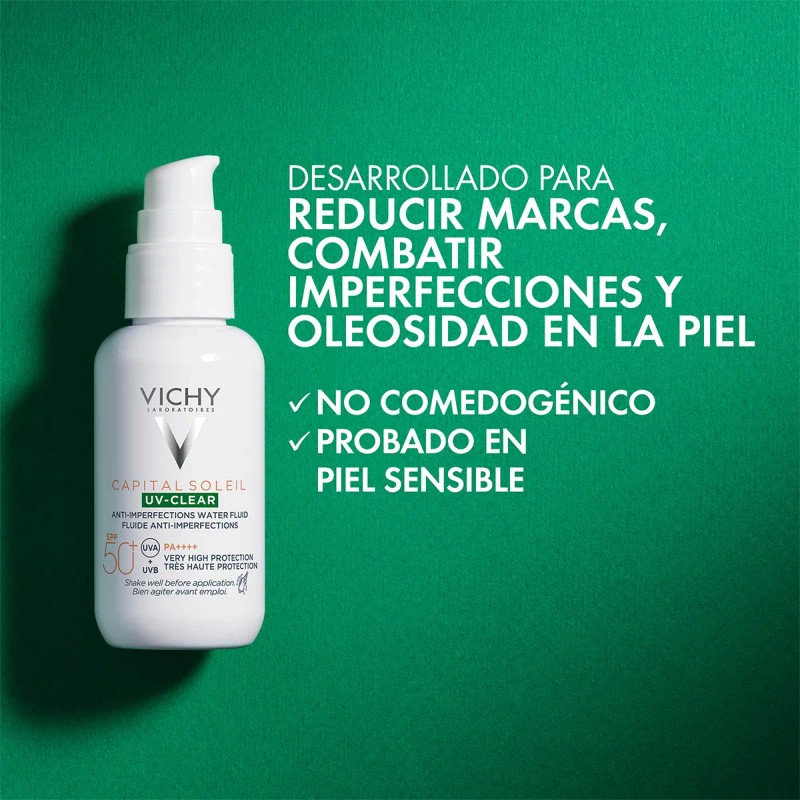 Vichy Capital Soleil Clear Fps50 Protector Solar Anti Imperfecciones Pieles