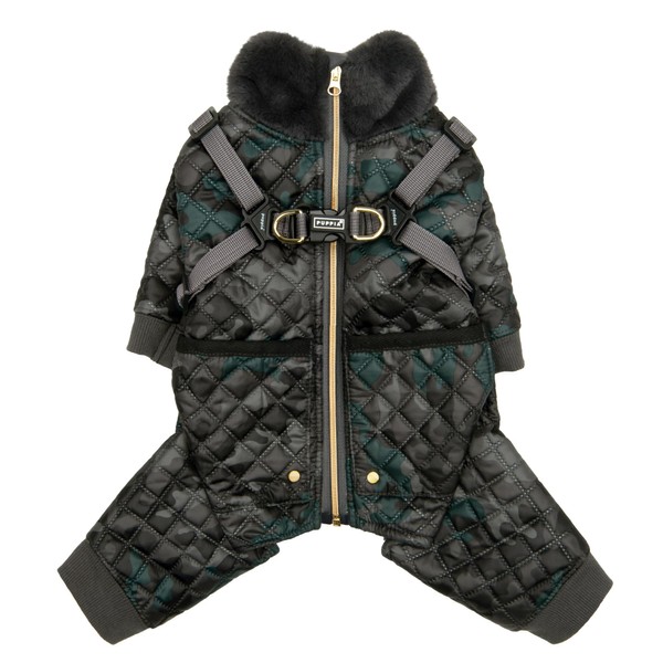 Puppia Bylur Mock Neck Full Zip up Warm Winter Jumpsuit