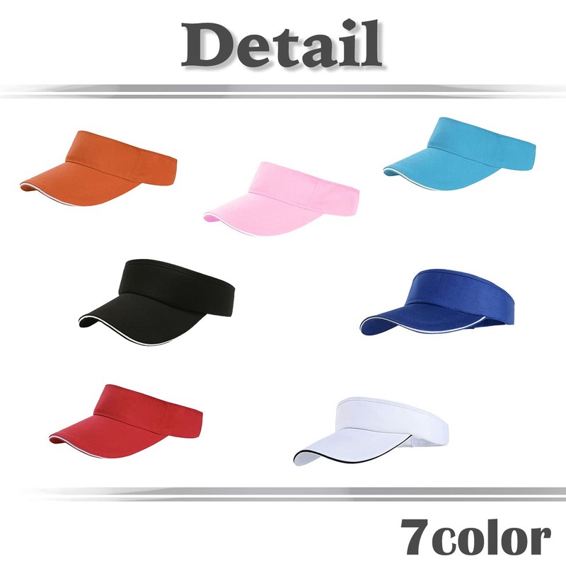White Fang CA527 Women's Visor, Sun Visor, Plain, Brim Line,