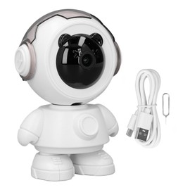 Wireless Security Camera 1080P Auto Tracking Motion Sensor Night Vision APP Control Robot Shaped Camera