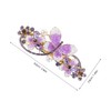 Gatuida Rhinestone Butterfly Hair Barrette: Flower Butterfly Spring Hair Clip