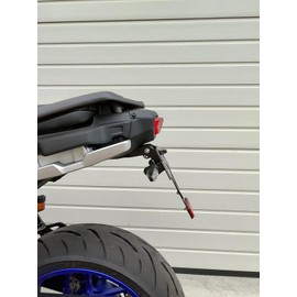 Short License Plate Holder Compatible with Yamaha Tracer 9 / GT from 2021 License Plate Holder GroFaTec EVO Set Tail Tidy Rear Conversion Yamaha Tracer9 for Suitcases