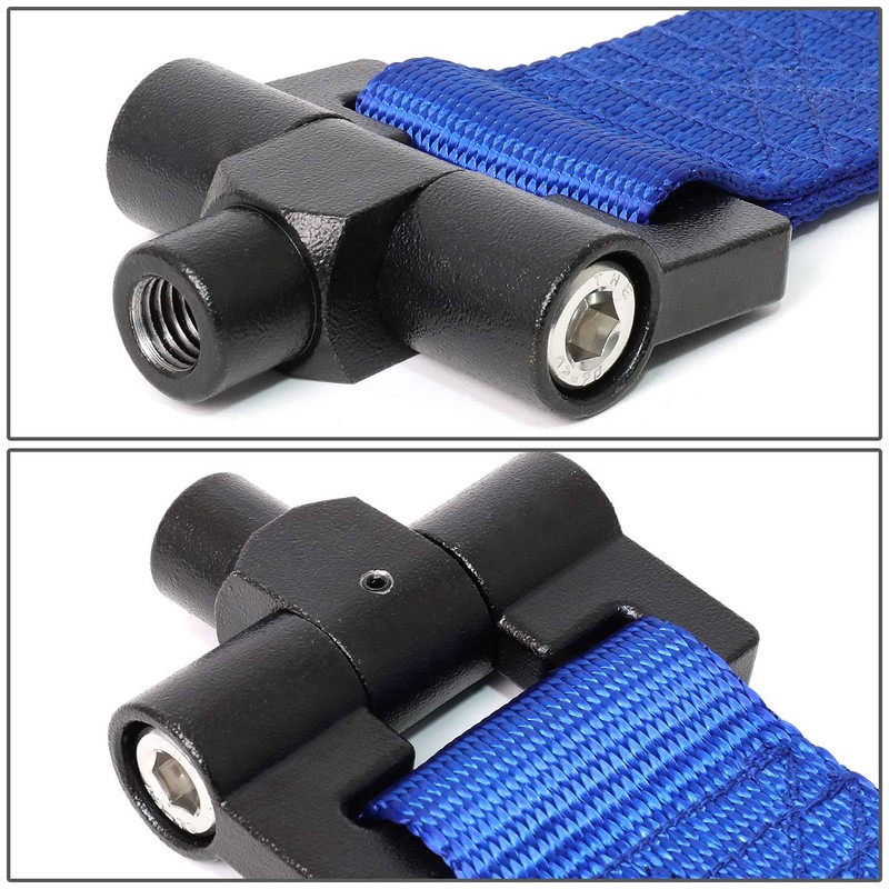TOW-175BL Front Bumper Tow Hook Strap Belt Compatible with Ford