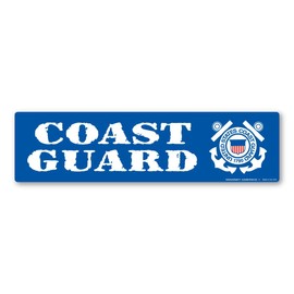 Coast Guard Bumper Strip Magnet by Magnet America Is 2.875" x 10.875" Made for Vehicles and Refrigerators