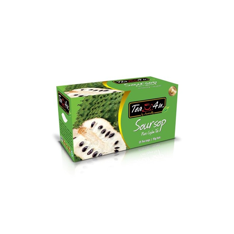 Flavored Ceylon Black Tea 25 Tea Bags (Soursop)