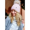 ELIMELI® Winter Hat Women's Hat with Fur Bobble Fleece Lining