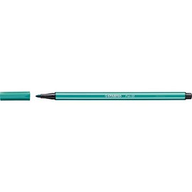 Stabilo Pen 68 Fibre-Tip Pens Line Width 1.0 mm Turquoise Blue Pack of 6
