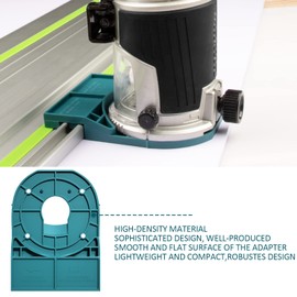 Blue Track Saw Guide Rail Adapter for Makita/Festool Compatible with Router for Makita 18V RT0701C XTR01Z DRT50 RT0700C Edge Guide Adapter