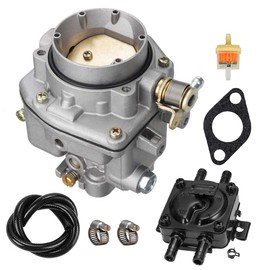 146-0496 Carburetor with Fuel Pump oil filter Kit For ONAN NOS B48G B48M P216G P218G P220G replacement 146-0414 146-0479 by LIYYOO