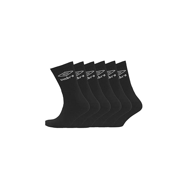 Umbro - Men's Sport Performance Socks (6 pair pack) (Black