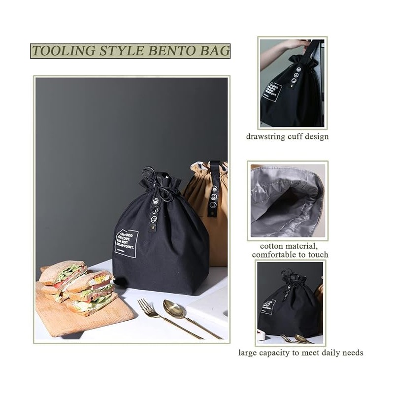 Reusable Lunch Bag,Large Insulated Lunch Bag Waterproof Insulation Cooler Tote
