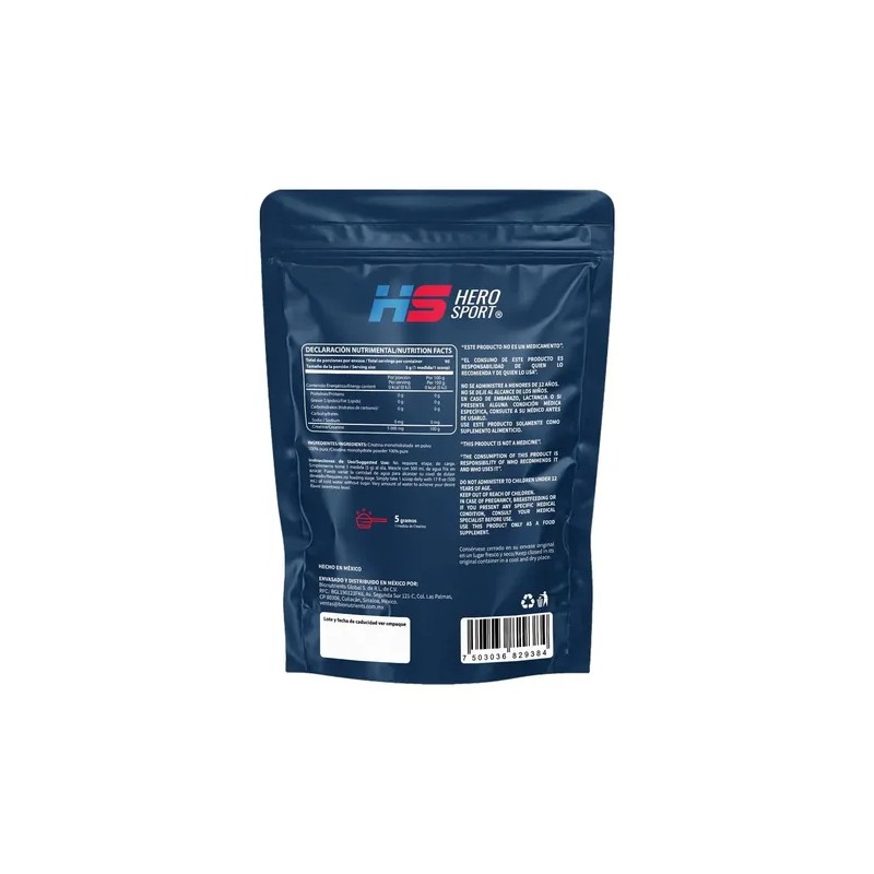 Creatina Mono-hidratada 450gr Hero Sport