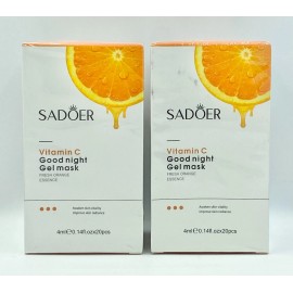 Sadoer 2 x SADOER Deep Cleansing Mask Moisturizing Restorative Daub-Vitamin C-20pcs