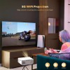 CoolEeve GC05 Projector: 1080P HD, WiFi & Bluetooth, + Towond