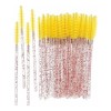 100 Cepillos Para Pestañas Extensión Brillante Glitter Mink