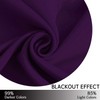 Yakamok - Cortinas opacas moradas para recámara, aislamiento térmico, con
