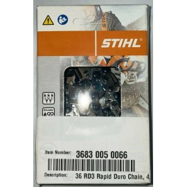 STIHL 36RD3 66 STIHL 3/8 18 in NEW CARBIDE CHAINSAW CHAIN SAW .063 66 18 INCH BLADE