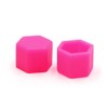 Sourcing Map 20 Pcs 17 x 19 mm Pink Glowing