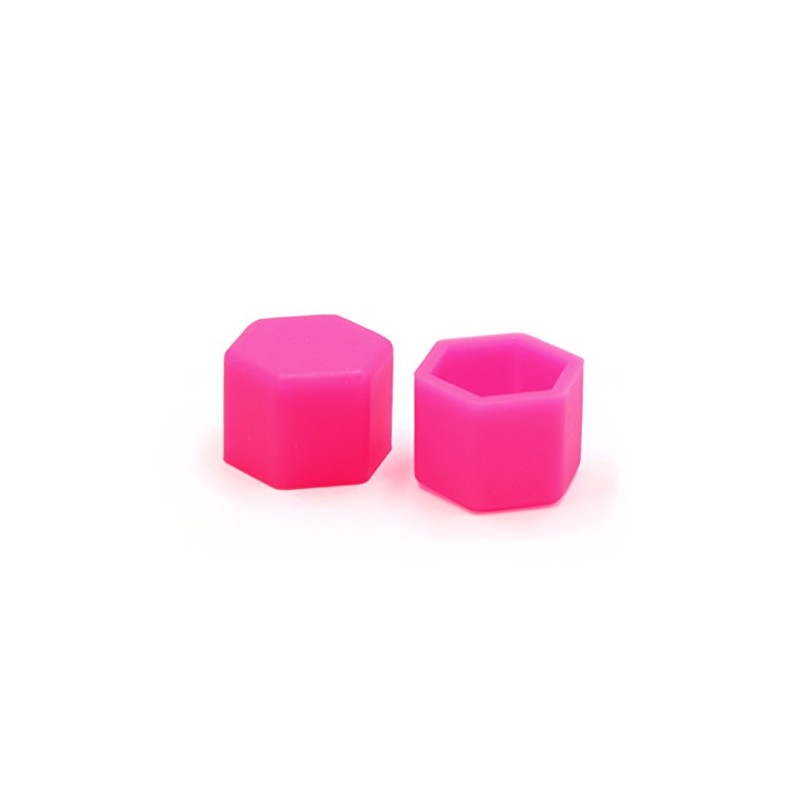 Sourcing Map 20 Pcs 17 x 19 mm Pink Glowing
