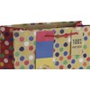 Eurowrap Multi Spots Brown Kraft Paper Gift Bag Made from