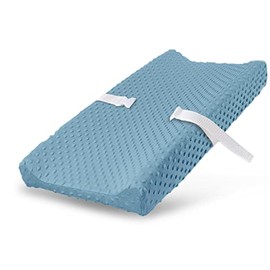 Changing Pad Cover, Ultra Soft Minky Dots Plush Changing Table Covers Breathable Mink Changing Table Sheets Cover Wipeable Changing Pad Covers for Infants Newborn Baby Girl Boy (Sky Blue)