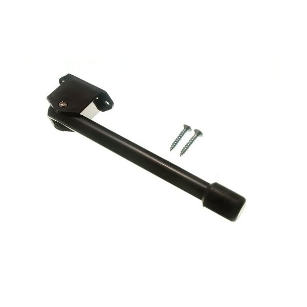 Kick Down -Türanschlag- Aufenthalt Wache Sprung Schwarz Kunststoff + Schrauben