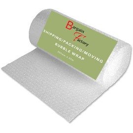 Bargain Factory Extra Large 300mm X 25m Roll of Quality Bubble Cushioning Wrap Roll - Strong, Affordable, and Ideal for House Moving, Removals, Packing, Shipping, and Mailing