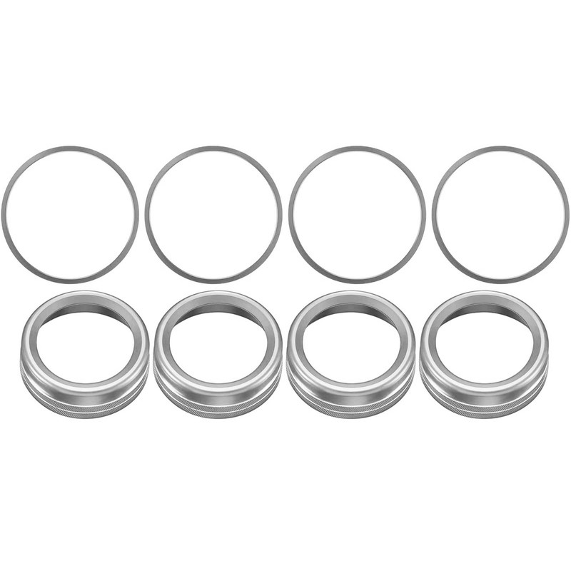 AuTK Aluminum Alloy AC Knob Covers & Vent Outer Rings